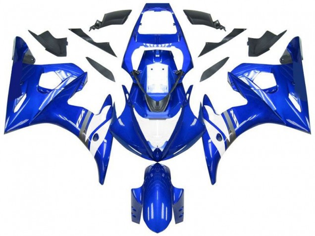 2003-2005 Blue White Yamaha YZF R6 Fairing Kit 2003-2005 Blue White Yamaha YZF R6 Fairing Kit