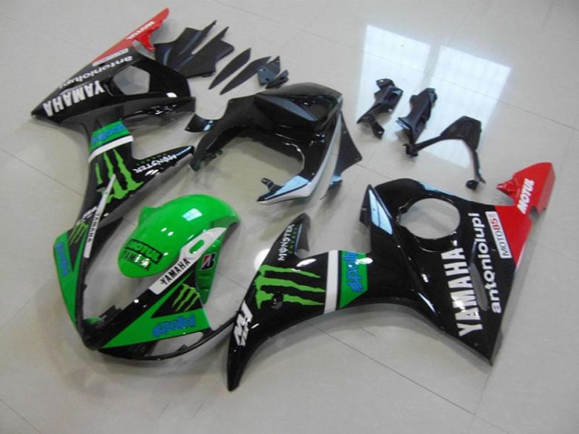 2003-2005 Green Monster Yamaha YZF R6 Motorcycle Fairings 2003-2005 Green Monster Yamaha YZF R6 Motorcycle Fairings