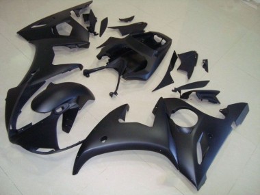 2003-2005 Matte Black Yamaha YZF R6 Motorcycle Fairings & Bodywork