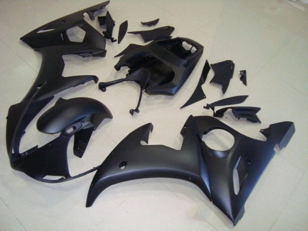2003-2005 Matte Black Yamaha YZF R6 Motorcycle Fairings & Bodywork 2003-2005 Matte Black Yamaha YZF R6 Motorcycle Fairings & Bodywork