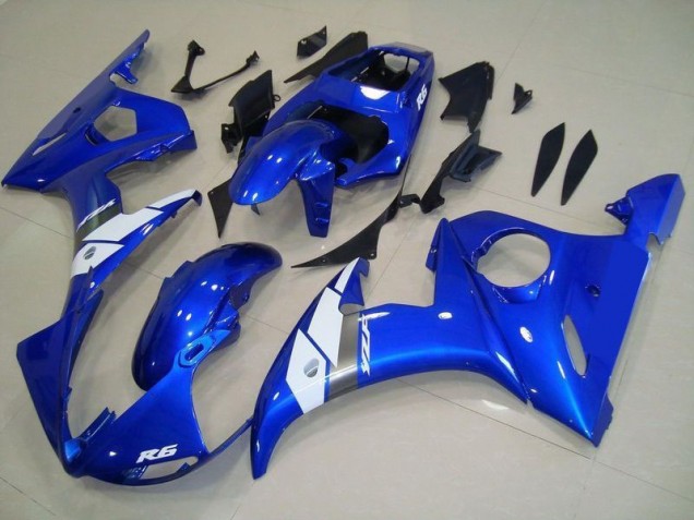 2003-2005 OEM Style Blue Yamaha YZF R6 Motorcycle Fairings 2003-2005 OEM Style Blue Yamaha YZF R6 Motorcycle Fairings