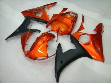 2003-2005 Orange Black Yamaha YZF R6 Motorcycle Fairings