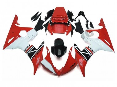 2003-2005 Red White Black Yamaha YZF R6 Motorcycle Fairings & Bodywork