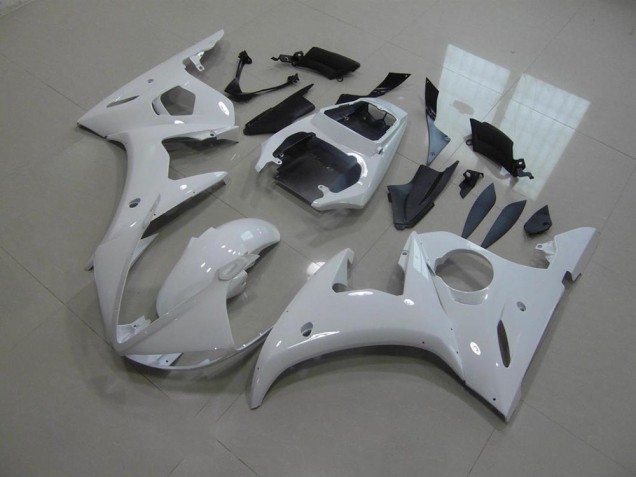 2003-2005 White No Decals Yamaha YZF R6 Motorcycle Fairings 2003-2005 White No Decals Yamaha YZF R6 Motorcycle Fairings
