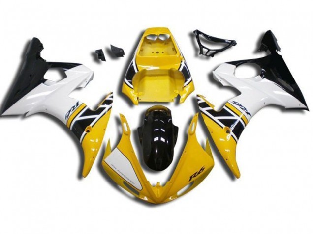 2003-2005 Yellow Yamaha YZF R6 Motorcycle Fairings 2003-2005 Yellow Yamaha YZF R6 Motorcycle Fairings