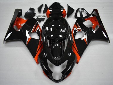 2004-2005 Orange Black Suzuki GSXR 600/750 Motorcycle Fairings