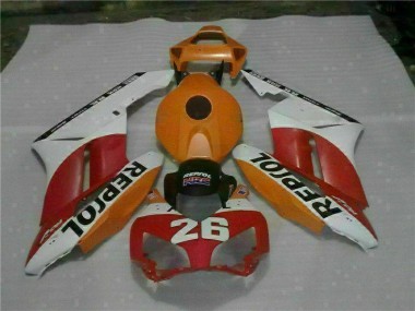 2004-2005 Orange Red Honda CBR1000RR Motorcycle Fairings