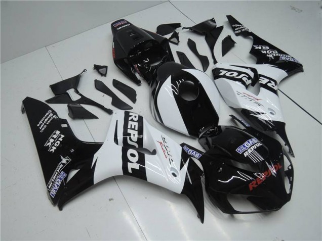 2004-2005 White Black Honda CBR1000RR Fairing Kit 2004-2005 White Black Honda CBR1000RR Fairing Kit