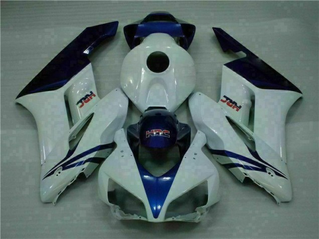 2004-2005 White Blue Honda CBR1000RR Complete Fairing Kit