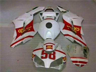 2004-2005 White Red Honda CBR1000RR Motorcycle Fairings Bodywork