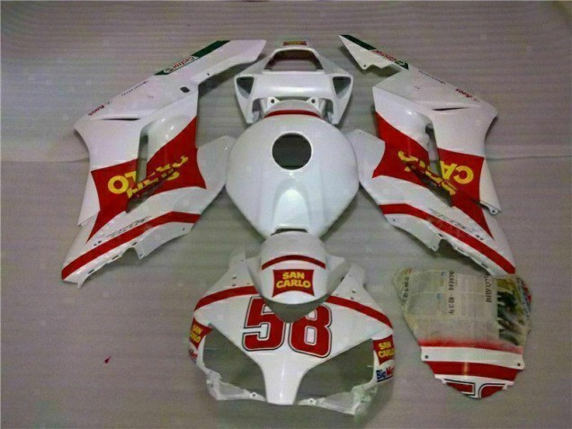 2004-2005 White Red Honda CBR1000RR Motorcycle Fairings Bodywork 2004-2005 White Red Honda CBR1000RR Motorcycle Fairings Bodywork