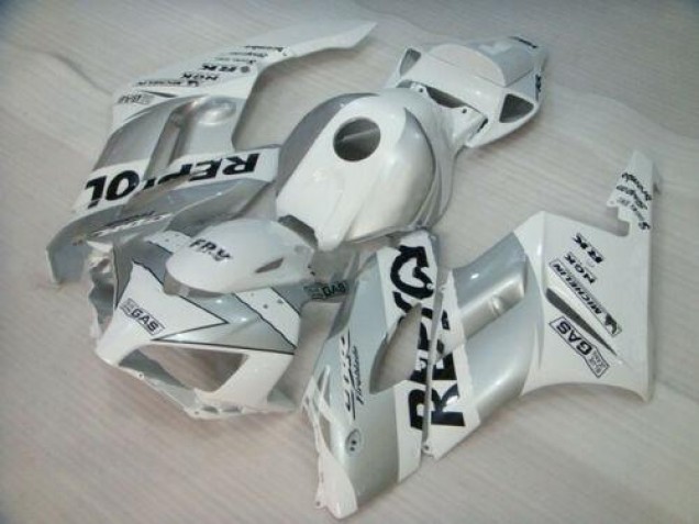 2004-2005 White Silver Black Honda CBR1000RR Motorcycle Fairings & Bodywork 2004-2005 White Silver Black Honda CBR1000RR Motorcycle Fairings & Bodywork