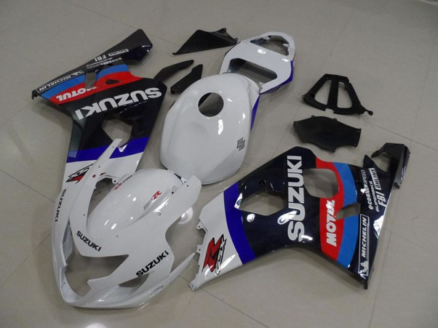 2004-2005 Wite Blue Motul Suzuki GSXR750 Motorcycle Fairings & Bodywork 2004-2005 Wite Blue Motul Suzuki GSXR750 Motorcycle Fairings & Bodywork