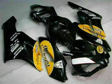 2004-2005 Yellow Black Honda CBR1000RR Motorcycle Fairings