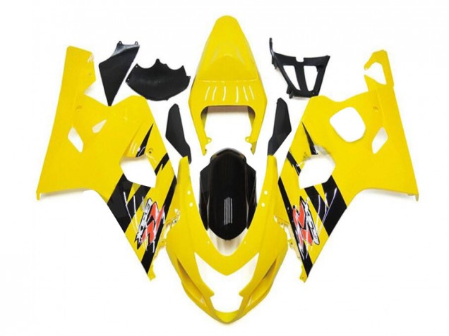 2004-2005 Yellow Black Suzuki GSXR 600/750 Motorcycle Fairings 2004-2005 Yellow Black Suzuki GSXR 600/750 Motorcycle Fairings