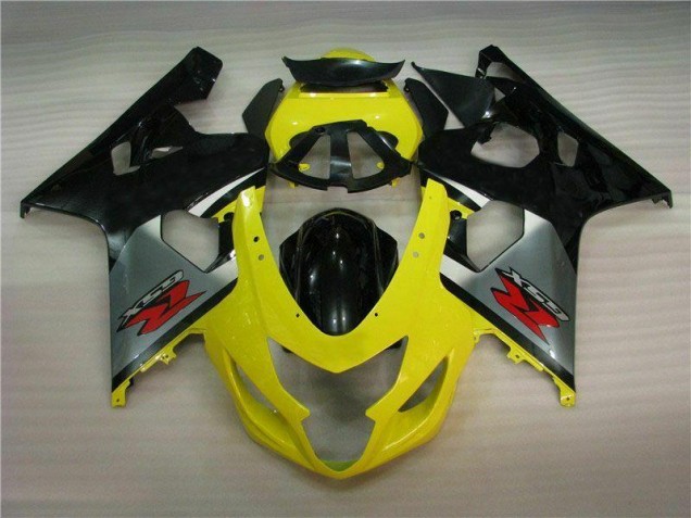 2004-2005 Yellow Black Suzuki GSXR 600/750 Motorcycle Fairings & Bodywork 2004-2005 Yellow Black Suzuki GSXR 600/750 Motorcycle Fairings & Bodywork