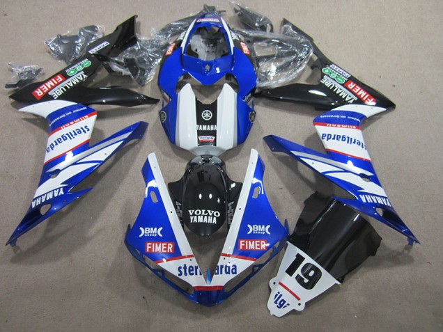 2004-2006 Blue White Volvo Sterilgarda 19 Yamaha YZF R1 Motorcycle Fairings 2004-2006 Blue White Volvo Sterilgarda 19 Yamaha YZF R1 Motorcycle Fairings
