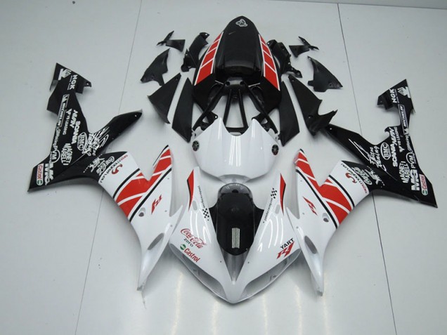 2004-2006 White Black Stickers Yamaha YZF R1 Motorcycle Fairings 2004-2006 White Black Stickers Yamaha YZF R1 Motorcycle Fairings
