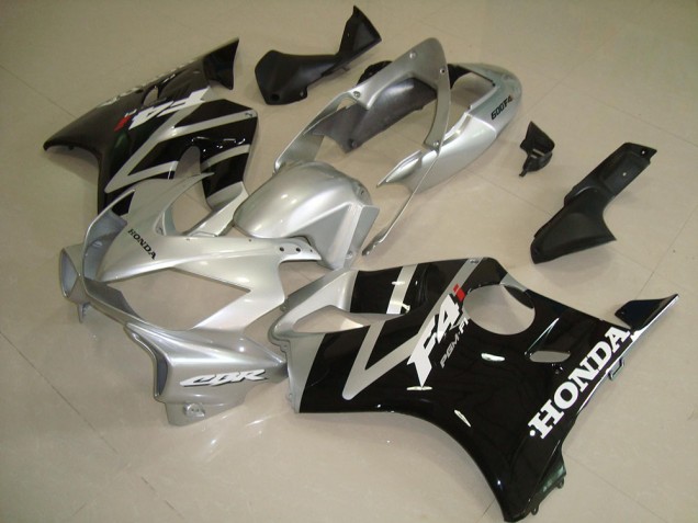 2004-2007 Black Silver Honda CBR600 F4i Motorcycle Fairings & Bodywork