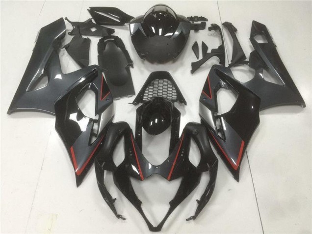 2005-2006 Black Grey Suzuki GSXR 1000 Motorcycle Fairings 2005-2006 Black Grey Suzuki GSXR 1000 Motorcycle Fairings