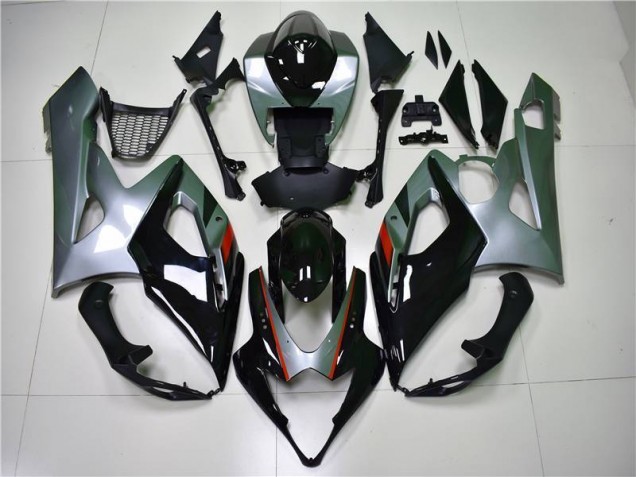 2005-2006 Black Silver Suzuki GSXR 1000 Motorcycle Fairings 2005-2006 Black Silver Suzuki GSXR 1000 Motorcycle Fairings
