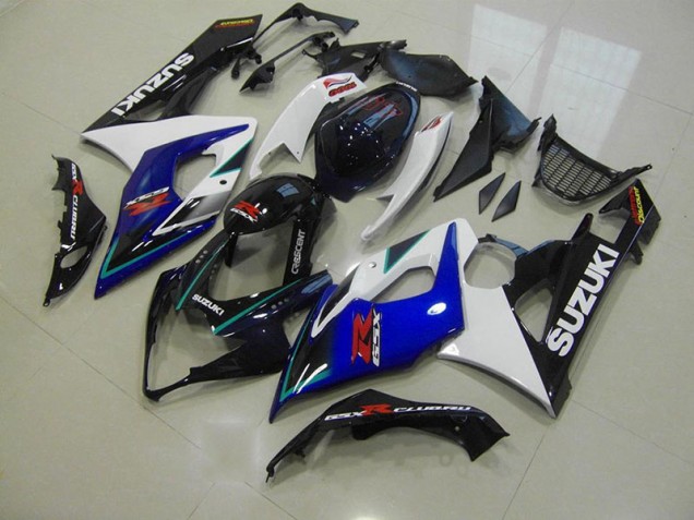 2005-2006 Blue White Suzuki GSXR 1000 Motorcycle Fairings 2005-2006 Blue White Suzuki GSXR 1000 Motorcycle Fairings