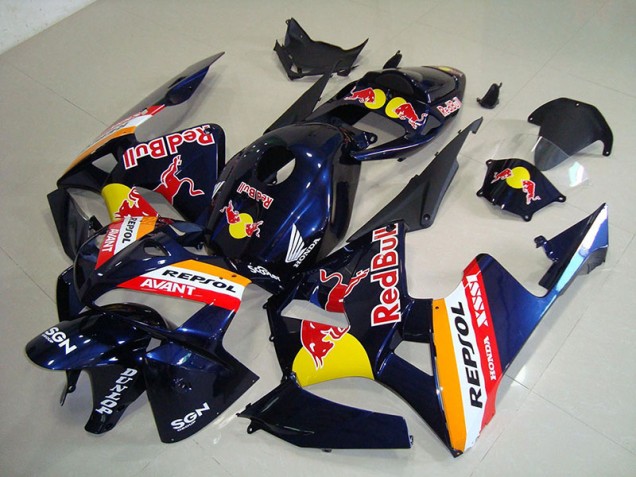 2005-2006 Dark Blue Red Bull Honda CBR600RR Motorcycle Fairings 2005-2006 Dark Blue Red Bull Honda CBR600RR Motorcycle Fairings