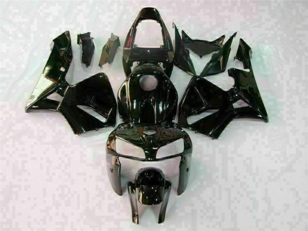 2005-2006 Glossy Black Honda CBR600RR Plastics Motorcycle Fairings 2005-2006 Glossy Black Honda CBR600RR Plastics Motorcycle Fairings