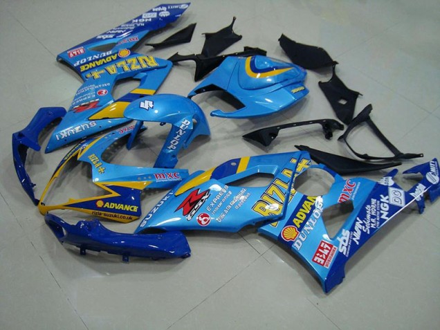 2005-2006 Light Blue Rizzla Suzuki GSXR 1000 Motorcycle Fairings 2005-2006 Light Blue Rizzla Suzuki GSXR 1000 Motorcycle Fairings