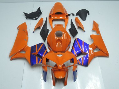 2005-2006 Orange Blue Honda CBR600RR Motorcycle Fairings