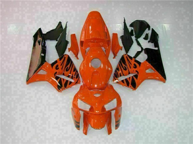 2005-2006 Orange Honda CBR600RR Plastics Fairing Kit 2005-2006 Orange Honda CBR600RR Plastics Fairing Kit