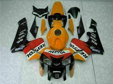 2005-2006 Orange Honda CBR600RR Plastics Motorcycle Fairings