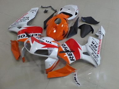 2005-2006 Orange White Repsol Honda CBR600RR Motorcycle Fairings