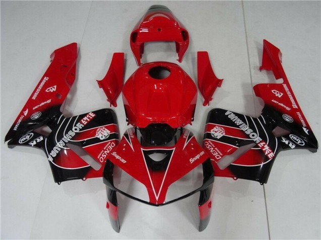 2005-2006 Red Black Honda CBR600RR Full Fairing Kit 2005-2006 Red Black Honda CBR600RR Full Fairing Kit