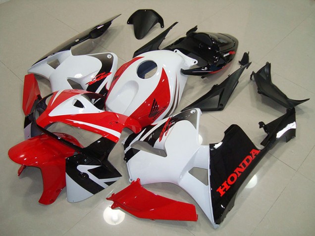 2005-2006 Red White Black Honda CBR600RR Fairing Kit 2005-2006 Red White Black Honda CBR600RR Fairing Kit