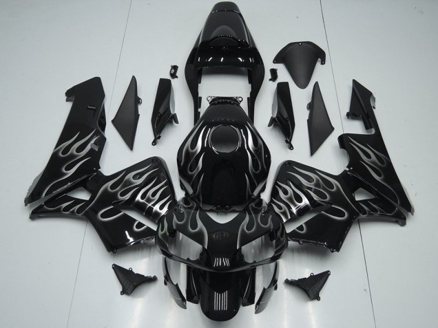 2005-2006 Silver Flame Honda CBR600RR Motorcycle Fairings 2005-2006 Silver Flame Honda CBR600RR Motorcycle Fairings