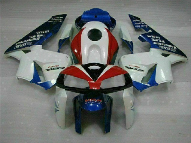 2005-2006 White Blue Honda CBR600RR Motorcycle Fairings & Bodywork 2005-2006 White Blue Honda CBR600RR Motorcycle Fairings & Bodywork