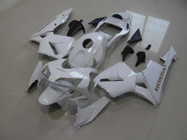2005-2006 White Honda CBR600RR Motorcycle Fairings 2005-2006 White Honda CBR600RR Motorcycle Fairings