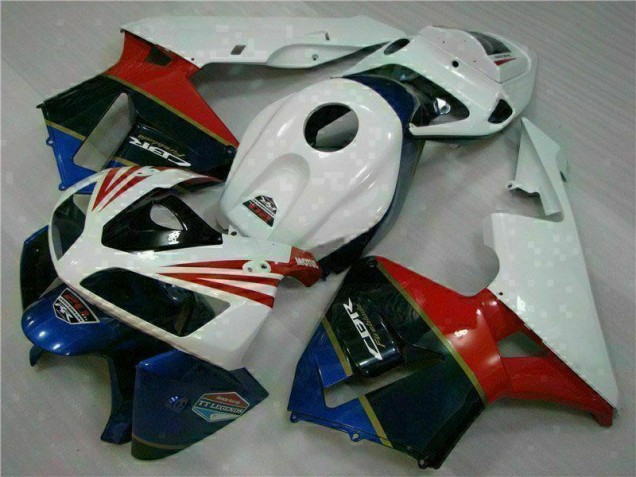 2005-2006 White Honda CBR600RR Plastic Full Fairing Kit 2005-2006 White Honda CBR600RR Plastic Full Fairing Kit