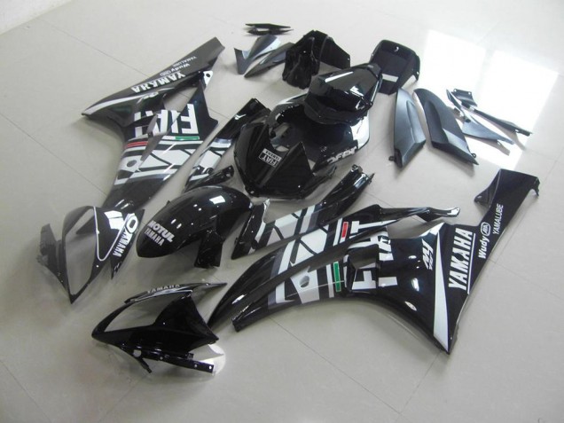 2006-2007 Black Fiat Yamaha YZF R6 Motorcycle Fairings 2006-2007 Black Fiat Yamaha YZF R6 Motorcycle Fairings