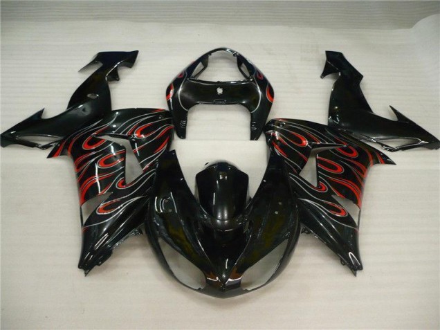 2006-2007 Black Grey Red Kawasaki Ninja ZX10R Motorcycle Fairings 2006-2007 Black Grey Red Kawasaki Ninja ZX10R Motorcycle Fairings