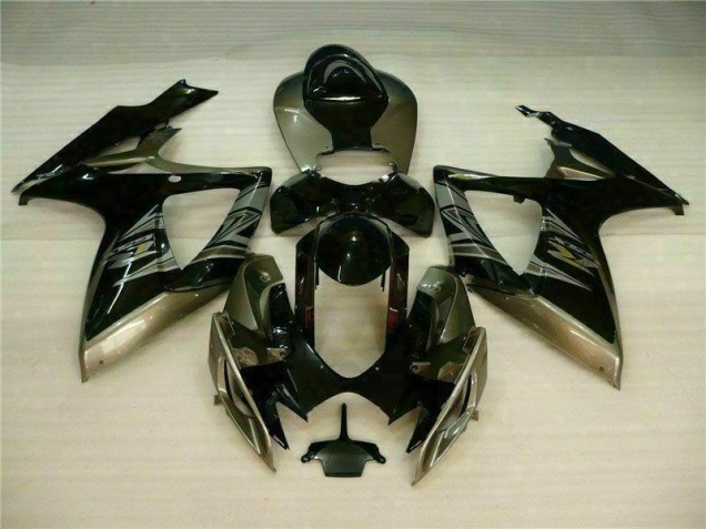 2006-2007 Black Grey Suzuki GSXR 600/750 Motorcycle Fairings 2006-2007 Black Grey Suzuki GSXR 600/750 Motorcycle Fairings