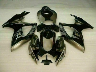 2006-2007 Black Grey Suzuki GSXR 600/750 Motorcycle Fairings & Bodywork
