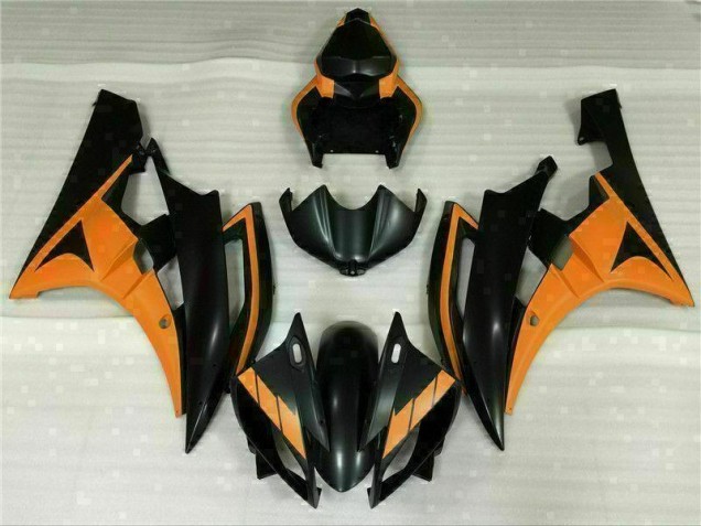 2006-2007 Black Orange Yamaha YZF R6 Motorcycle Fairings 2006-2007 Black Orange Yamaha YZF R6 Motorcycle Fairings