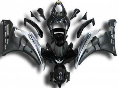 2006-2007 Black White Yamaha YZF R6 Motorcycle Fairings & Bodywork