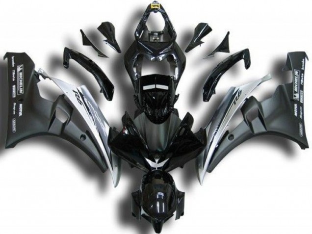 2006-2007 Black White Yamaha YZF R6 Motorcycle Fairings & Bodywork 2006-2007 Black White Yamaha YZF R6 Motorcycle Fairings & Bodywork