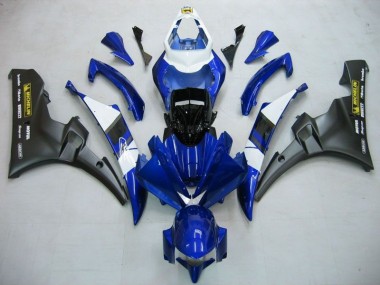 2006-2007 Blue Black Yamaha YZF R6 Full Fairing Kit