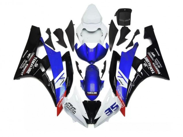 2006-2007 Blue White Yamaha YZF R6 Abs Motorcycle Fairings 2006-2007 Blue White Yamaha YZF R6 Abs Motorcycle Fairings
