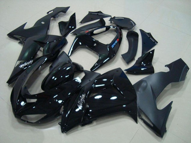 2006-2007 Glossyblack Matte Black Kawasaki Ninja ZX10R Motorcycle Fairings 2006-2007 Glossyblack Matte Black Kawasaki Ninja ZX10R Motorcycle Fairings