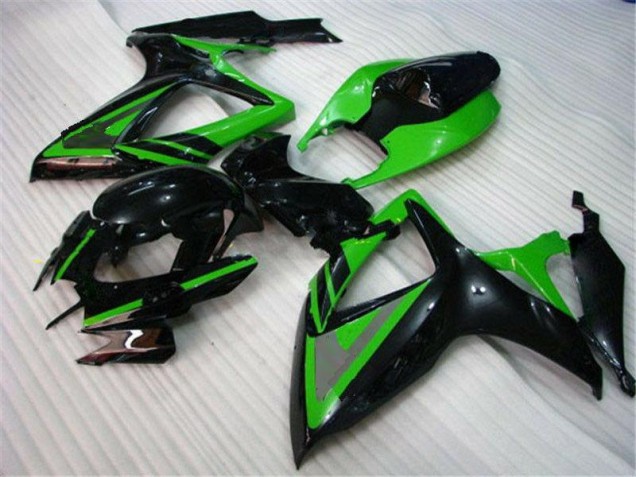 2006-2007 Green Black Suzuki GSXR 600/750 Motorcycle Fairings 2006-2007 Green Black Suzuki GSXR 600/750 Motorcycle Fairings